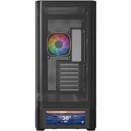 Корпус ModeCom VOLCANO AQ500 ARGB MIDI FRONT LCD 6,2” 4x120mm fans BLACK без БЖ ATX - мініатюра 2
