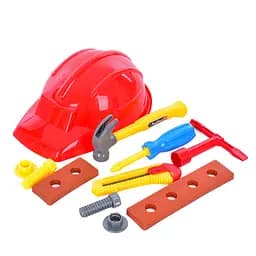 Детский набор инструментов Bambi SP818-8-9(Red) каска, молоток, болты