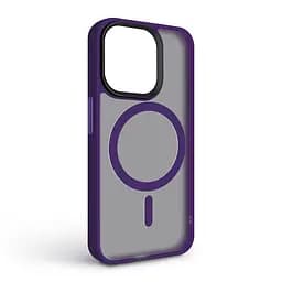 Чехол для Apple iPhone 15 Pro, Uniq MagCase, фиолетовый, противоударный, панель-накладка с MagSafe, ударопрочный TPU+PC, с магнитом MagSafe, поддержка полноценной беспроводной зарядки, ArmorStandart (ARM75311) - мініатюра 2
