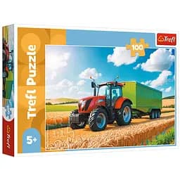 Пазл Trefl Сільгосптехніка: трактор з причепом 100 ел. (16494)