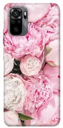 Чехол Demsky Pink peonies для Xiaomi Redmi Note 10 / Note 10s