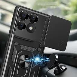 Панель BeCover Military для Poco F6 Pro Black (712166) - мініатюра 4