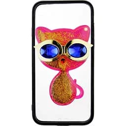 Чохол-накладка Toto TPU Case Decorative Stones iPhone 7/8/SE 2020 Cat Pink