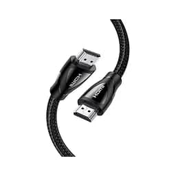 Кабель мультимедійний HDMI M to HDMI M 5.0m braided HD140 black Ugreen (80405)