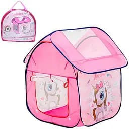 Ігровий будиночок для дітей MR 1098, з принтом єдинорога, для дому та вулиці