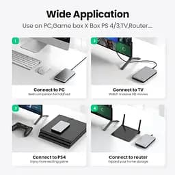Зовнішня кишеня для накопичувача UGREEN CM300 2.5-Inch SATA External Hard Drive Enclosure(UGR-70499) (UGR-70499) - мініатюра 5