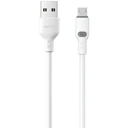 Кабель Havit HV-CB6292 2.4A USB - Micro USB 1 м белый (HV-CB6292)