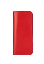 Кожаный портмоне Middle красный