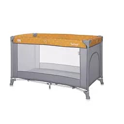 Игровой детский манеж от рождения до 3-х лет Torino 1 Layer Lemon Curry Floral Lorelli Серый с желтым