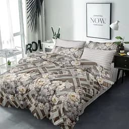 Комплект постільної білизни Love You 203021, поплін, двоспальний, різнокольоровий (7221)