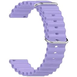 Ремінець для Samsung Galaxy Watch 5 44mm - фіолетовий ширина кріплення 20мм силікон Watchbands Hump (W21-8WB91937766)