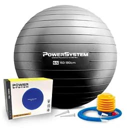 М'яч для фітнесу (фітбол) Power System PS-4012 Ø65 cm PRO Gymball Black (4012BK-0)