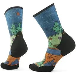 Носки Smartwool Women's Trail Run Targeted Cushion Mountain Print Crew M Twilight Blue Smart Wool (1033-SW SW002698.G74-M)