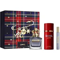 Набор Jean Paul Gaultier Scandal Pour Homme 100 мл туалетная вода 150 мл дезодорант 10 мл мини