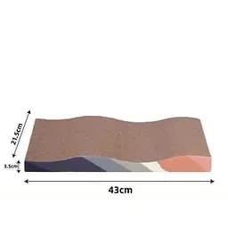 Дряпка для котів Aidog з м'ятою хвиляста 21.5х43х3.5 см 