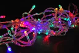 Світлодіодна гірлянда різнокольорова 300 Led лампочок 13 метрів гірлянда на ялинку - мініатюра 2