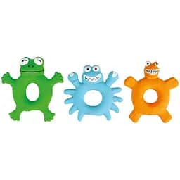Игрушка для собак Tatrapet Toys Fun латексное кольцо с пищалкой 10 см (разные фигурки)