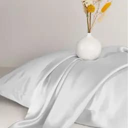 Простирадло на резинці MirSon Satin Light Pro 10-001 Snow White 60x120 см (2200010168907) - мініатюра 4