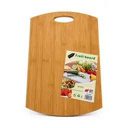 Дошка кухонна обробна бамбукова 34 × 23,5 см Коричневий 88478