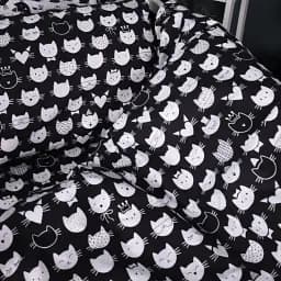 Підковдра MirSon Бязь Kids Time 17-0673 Monochrome Meows 160х220 см Чорно-біла (2200010185515) - мініатюра 2
