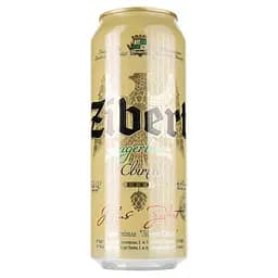 Пиво світле Zibert Lagerbier пастеризоване 4.4% 0.5 л з/б