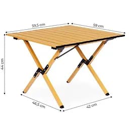 Складаний кемпінговий столик MultiGarden Kemp 60х60 см. з сумкою-чохлом - мініатюра 10