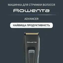 Rowenta Машинка для стрижки Advancer, для бороди, вусів, голови, мережа+акум., роторний мотор, насадок-2, кейс, титан.напил., темно-зелений - мініатюра 5