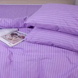 Простирадло MirSon Ranforce Elite 17-0618 Stripe Purple 220х150 см (2200008203184) - мініатюра 2