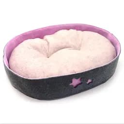 Лежак для котів та собак Zoo-hunt із фетру Зірочка сірий №3 40х50х11 см