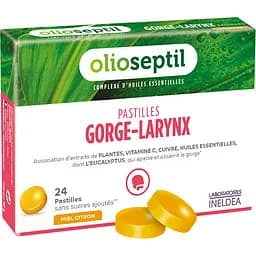 Пастилки для розсмоктування Olioseptil Горло - Гортань, Мед - Лимон 24 пастилки