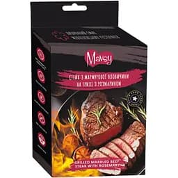 Ласощі для собак Mavsy від 3 місяців стейк з мармурової яловичини на грилі з розмарином 100 г