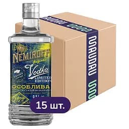 Упаковка водки Nemiroff Originals Особенная 40% 7.5 л (0.5 л х 15 шт.)