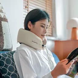 Подушка бавовняна для шиї з пам'яттю Naturehike CNK2450WS019 (Бежевий) - мініатюра 9