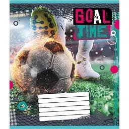 Зошит учнівський "М'яч" Leader 012-510027C-4 в косу лінію, 12 аркушів