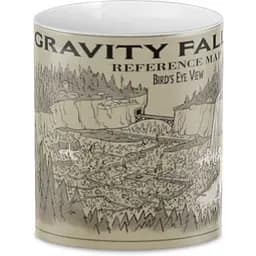 Кухоль GeekLand Gravity Falls Map GF.02.19 330 мл білий