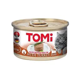 Консерва для котів TOMi Turkey 85 гр індичка, мус