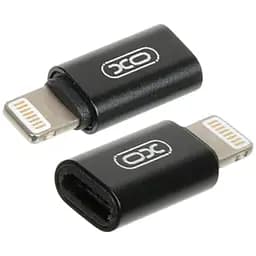 Переходник XO NB130 microUSB to Lightning Black