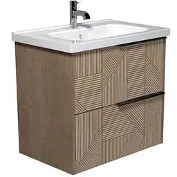 Тумба Мойдодир Illusion 70-A з умивальником ID-70 дуб натуральний