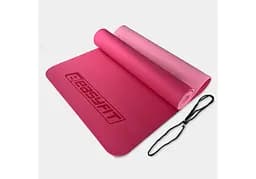 Коврик для йоги и фитнеса EasyFit TPE+TC 6 мм двухслойный розовый (EF-1924-PP)