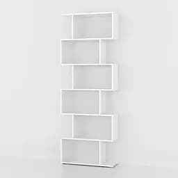 Полиця для книг Moreli Forte Lynn 700x1922x238 мм Біла (id27-0000-56-white)