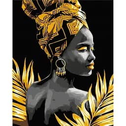 Картина по номерам Brushme Африканка © Mykhailyshyna Daria 40x50 см