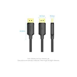 Кабель мультимедійний DisplayPort to DisplayPort 3.0m V1.2 4K 60Hz 3D Dolby 7.1 VENTION (HAKBI) - мініатюра 12