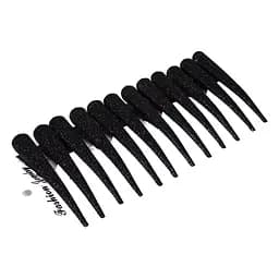 Зажим детский для волос "чёрная классика" La-beauty 1100-230, 12 штук