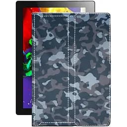 Чехол StatusCASE из экокожи для планшета Lenovo Tab 2 A10-70L 16GB LTE Хаки-синий