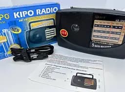 Радіоприймач Kipo KB-408AC портативний AM/FM/SW з акумулятором та мережевим живленням - мініатюра 7