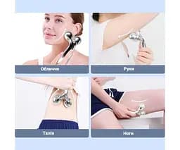 TOUCHBeauty TB-2092, Масажний ролер для підтяжки обличчя та тіла Тач Б'юті, сріблястий - мініатюра 6