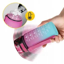 Пляшка для води 4FIZJO спортивна 500 мл 4FJ0628 Pink/Sky Blue (P-5905973400749) - мініатюра 2