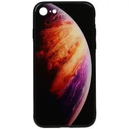 Чохол-накладка Toto Print Glass Space Case Apple iPhone 7/8/SE 2020 Lilac