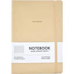 Зошит у м'якій палітурці Genius А5 у клітинку 96 аркушів бежевий (А5-7109K)