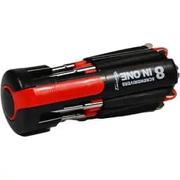 Набор отверток Poputchik Rocky с фонариком 8 в 1